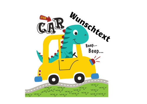 Dino mit fun car - mit, fun-car