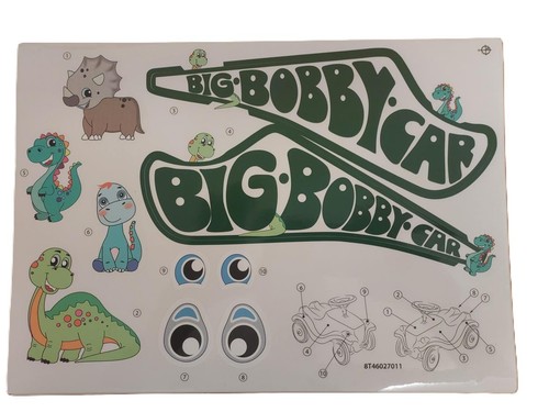 Big stickersatz aufkleber dino - aufkleber,