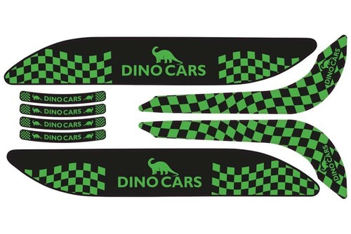 Dino cars aufklebersatz - aufklebersatz, sport